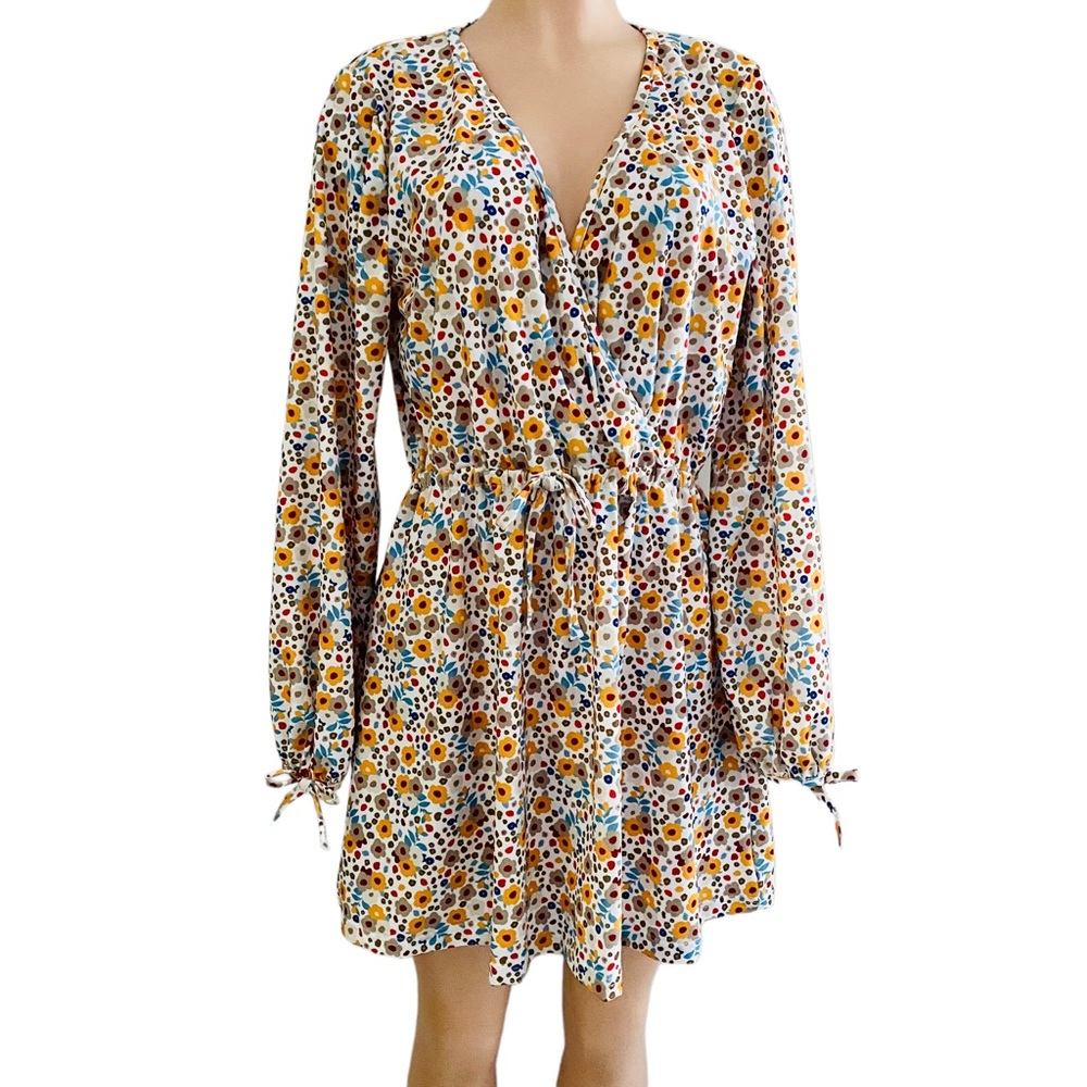 Carolina Smock Co Dainty Floral Women’s Mini Dress Size Large